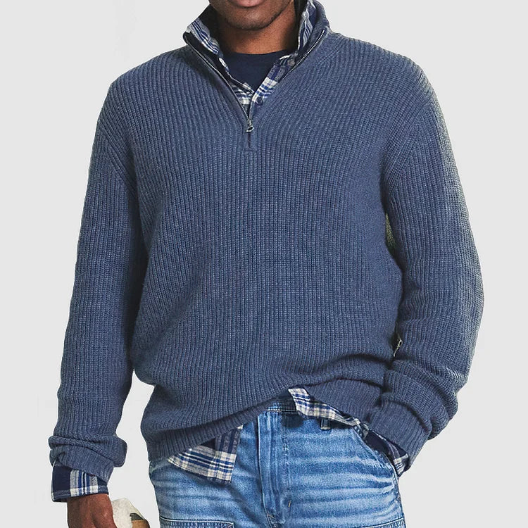 Hollis & June | Cashmere Zip Knit
