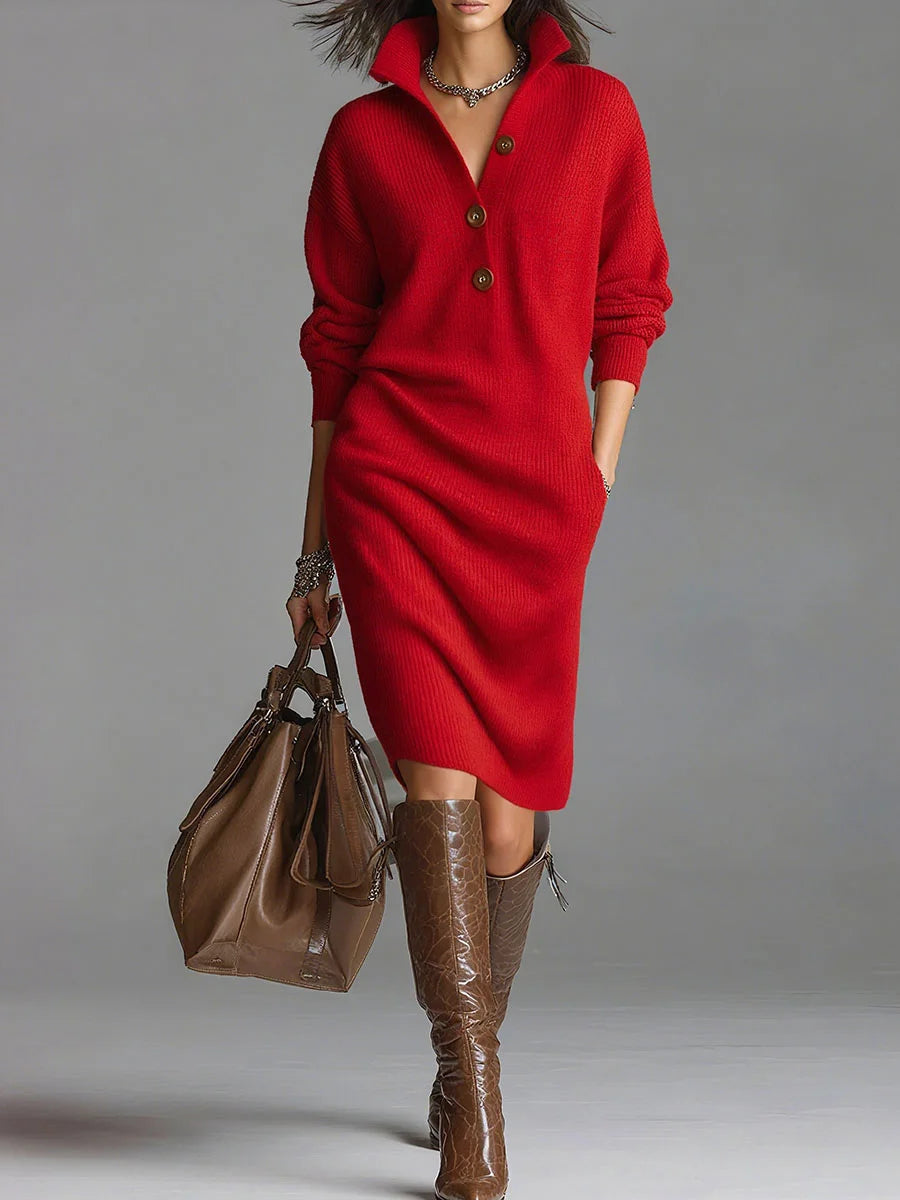Hollis & June | Britt Ribbed Midi Dress