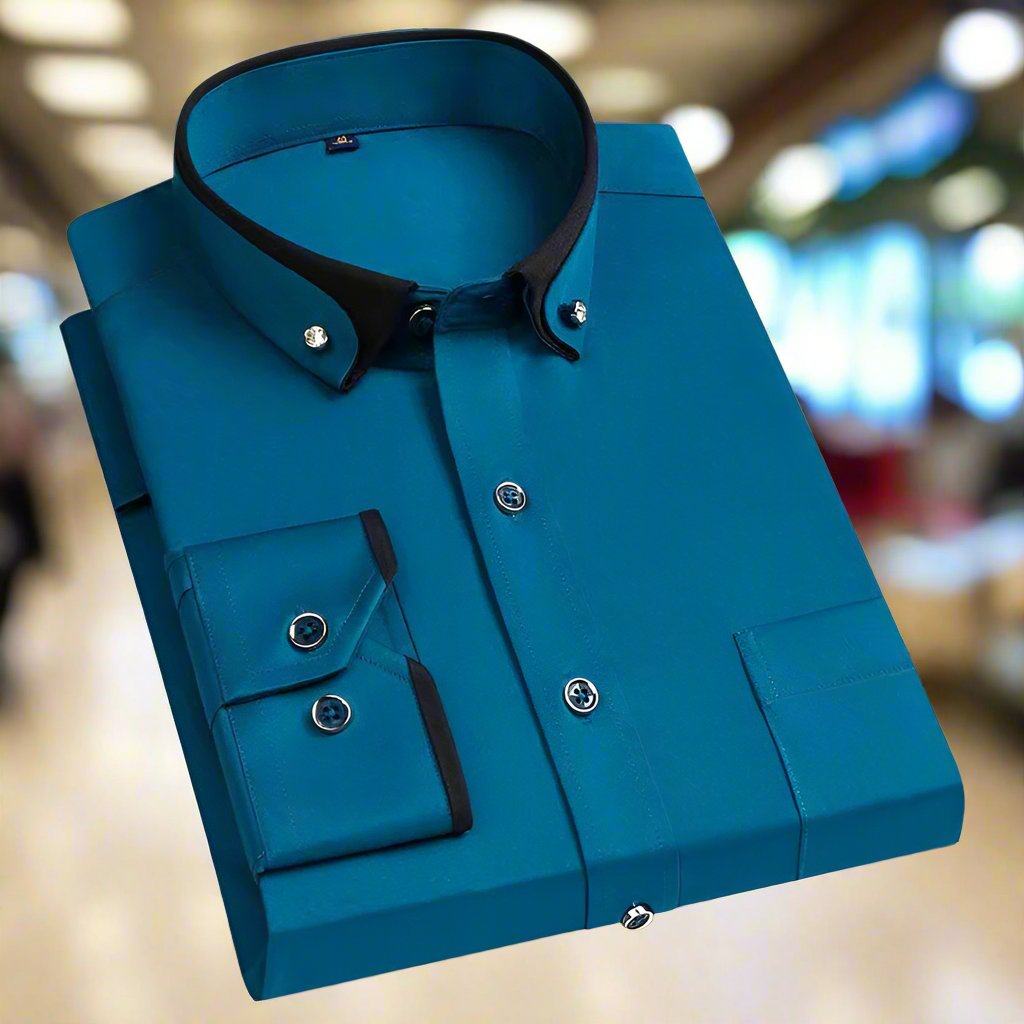 Hollis & June | Iver Long-Sleeve Button-Down Shirt