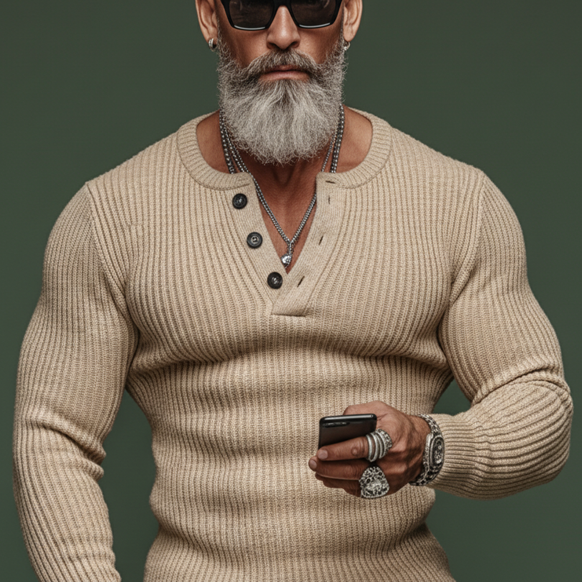 Elric Henley Knit