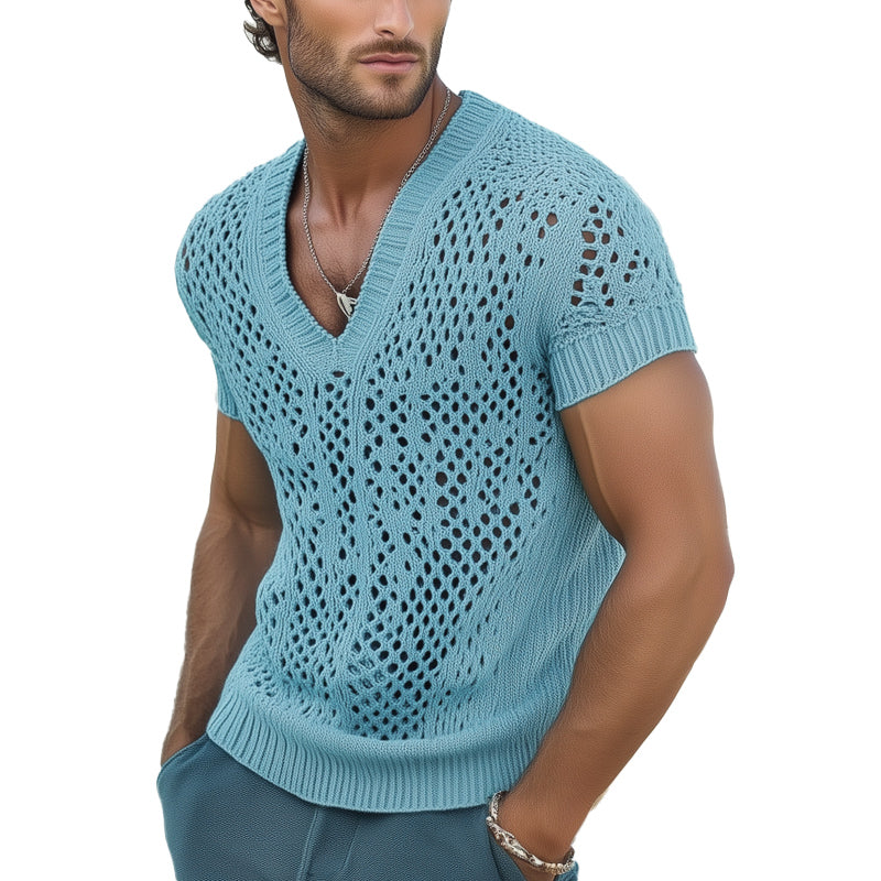 Kai Mesh V-Neck Tee
