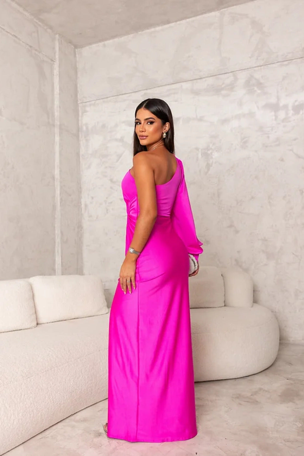 Hollis & June | Sarah One-Shoulder Maxi Dress