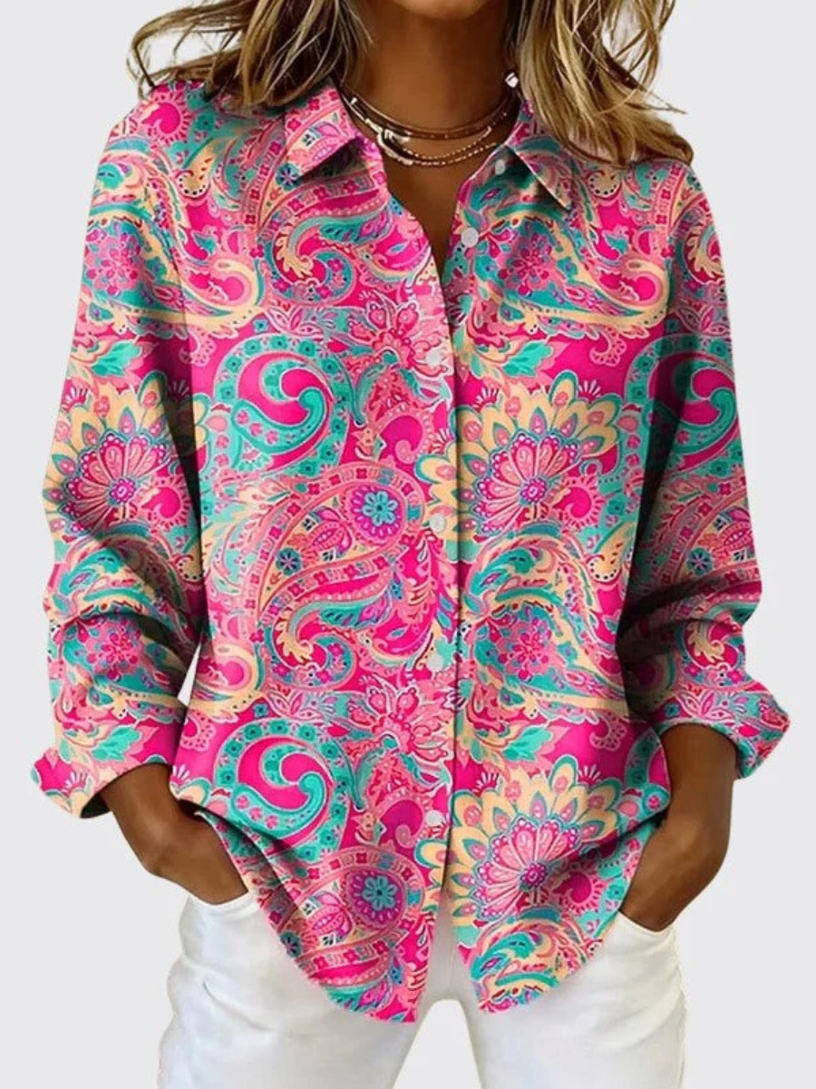 Hollis & June | Katarina Paisley Print Blouse