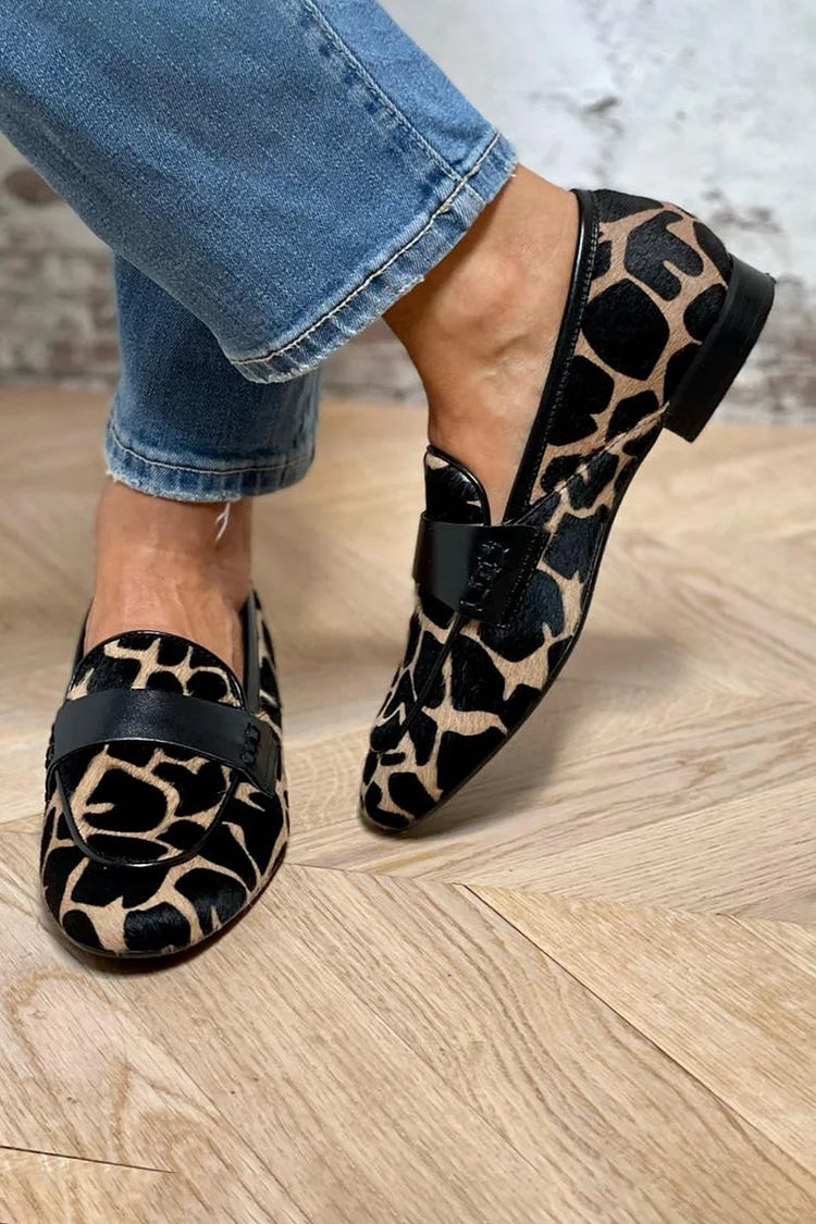 ANIMAL PRINT LOAFERS