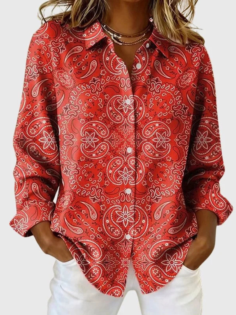 Hollis & June | Katarina Paisley Print Blouse