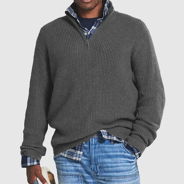Hollis & June | Cashmere Zip Knit