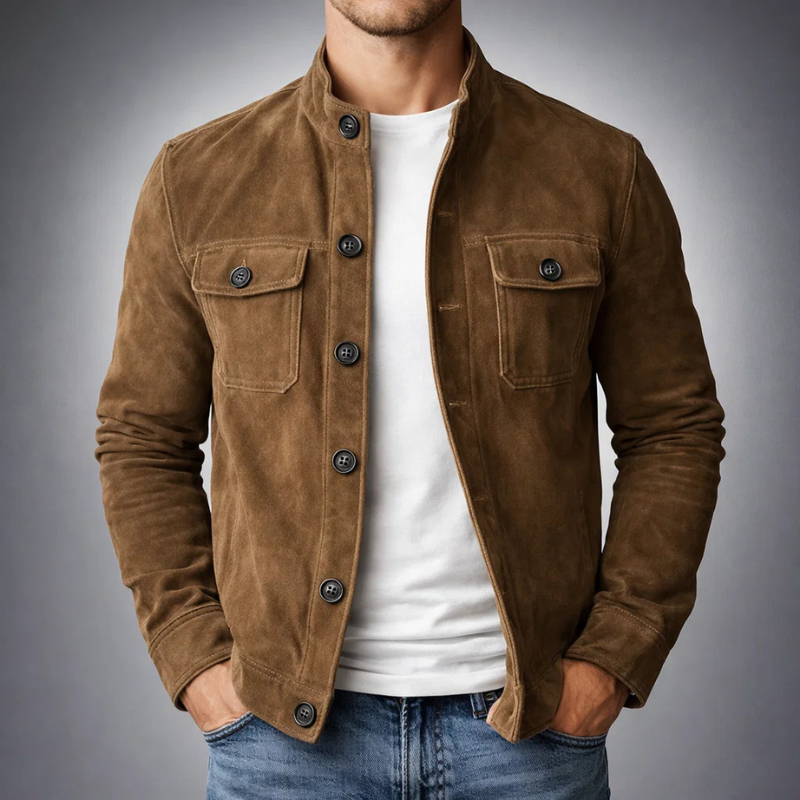 Hollis & June | The Icon Suede Shirt Jacket