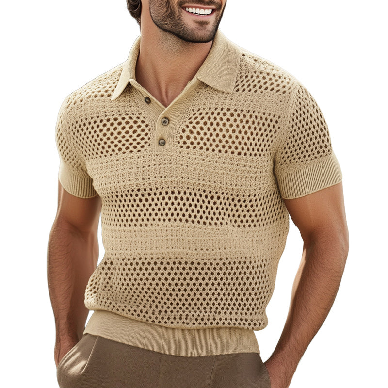 Leo Knit Polo Tee