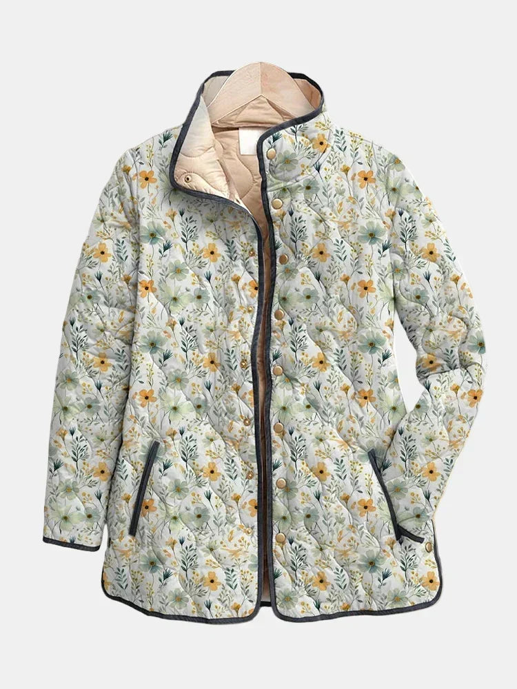 Hollis & June | Nola Floral Quilted Jacket