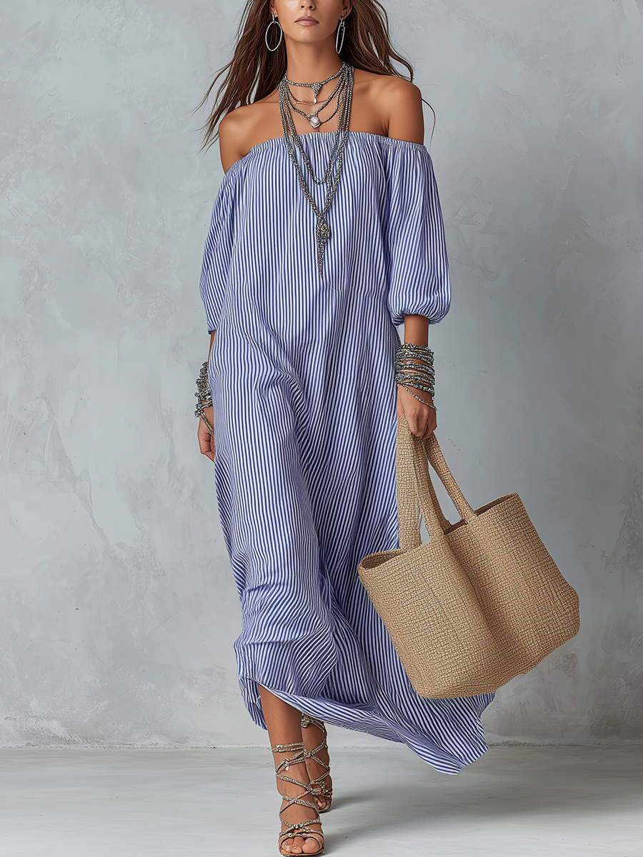 Santorini Stripe Dress