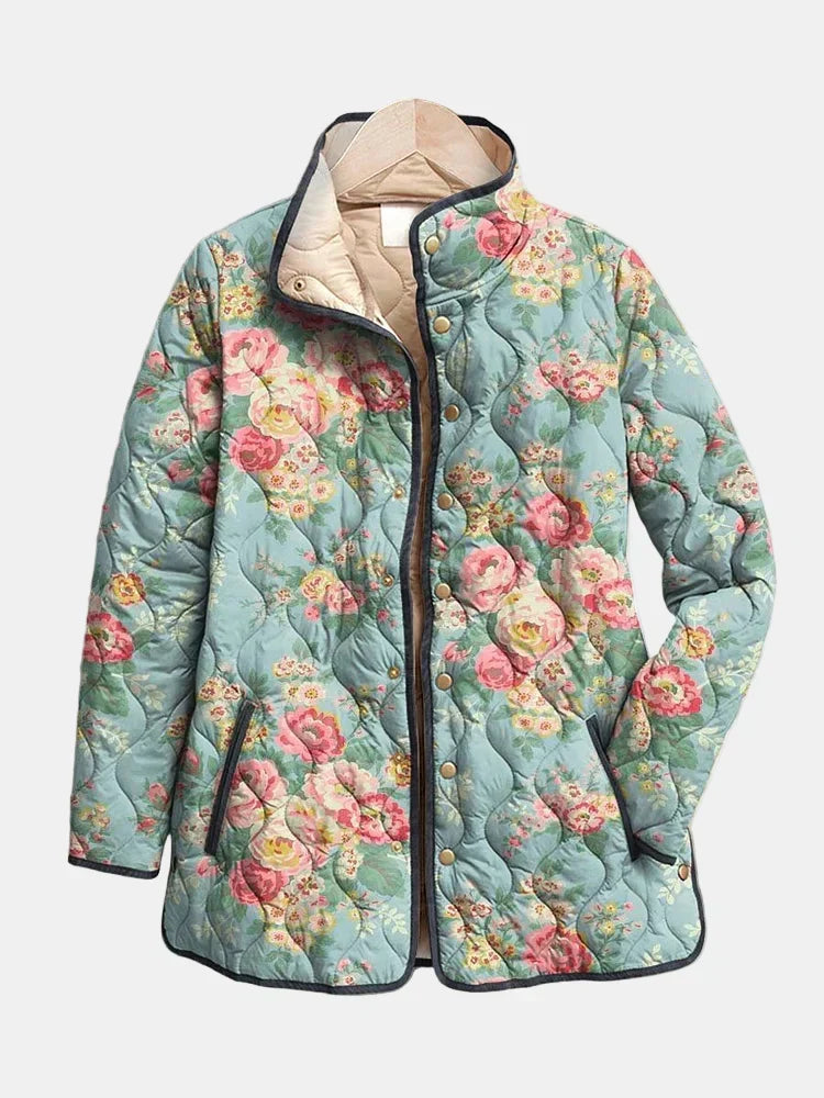 Hollis & June | Elara Quilted Floral Jacket
