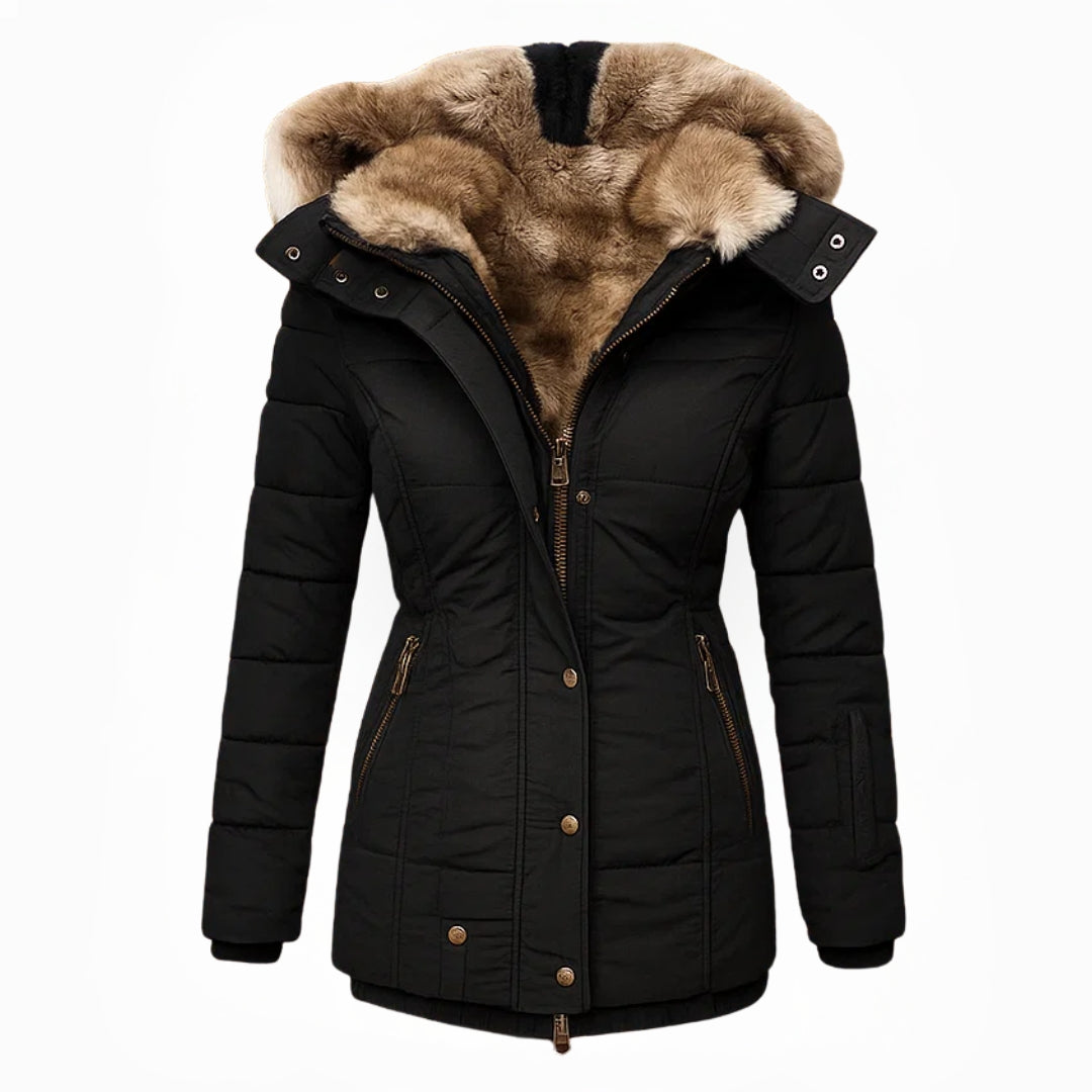 Hollis & June | Fur-Lined Winter Coat