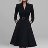 Hollis & June | Wrap Midi Dress with Pockets