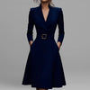 Hollis & June | Wrap Midi Dress with Pockets
