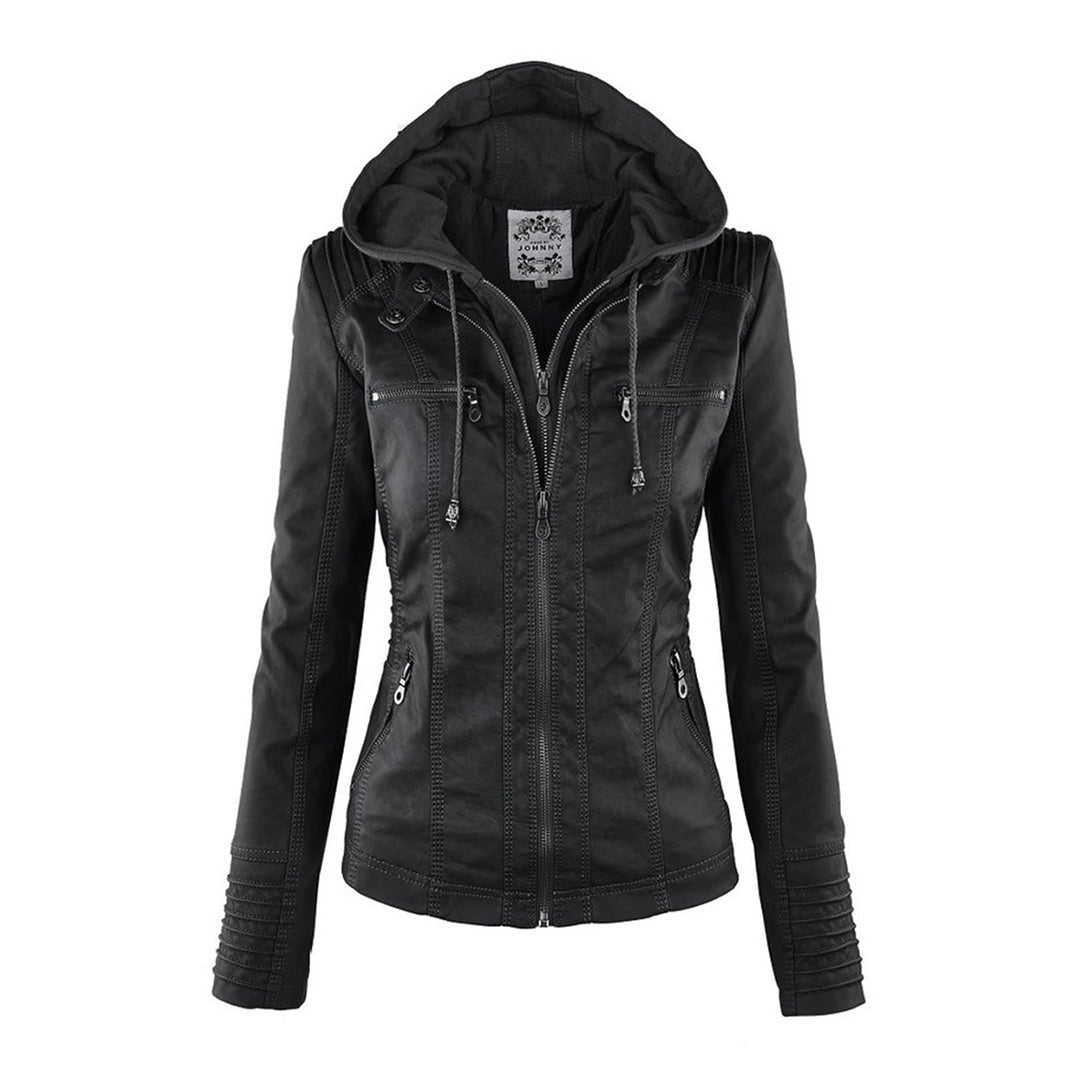 Hollis & June | Callista Hooded Moto Jacket