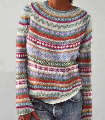 Hollis & June | Jessie Colourful Vintage Sweater