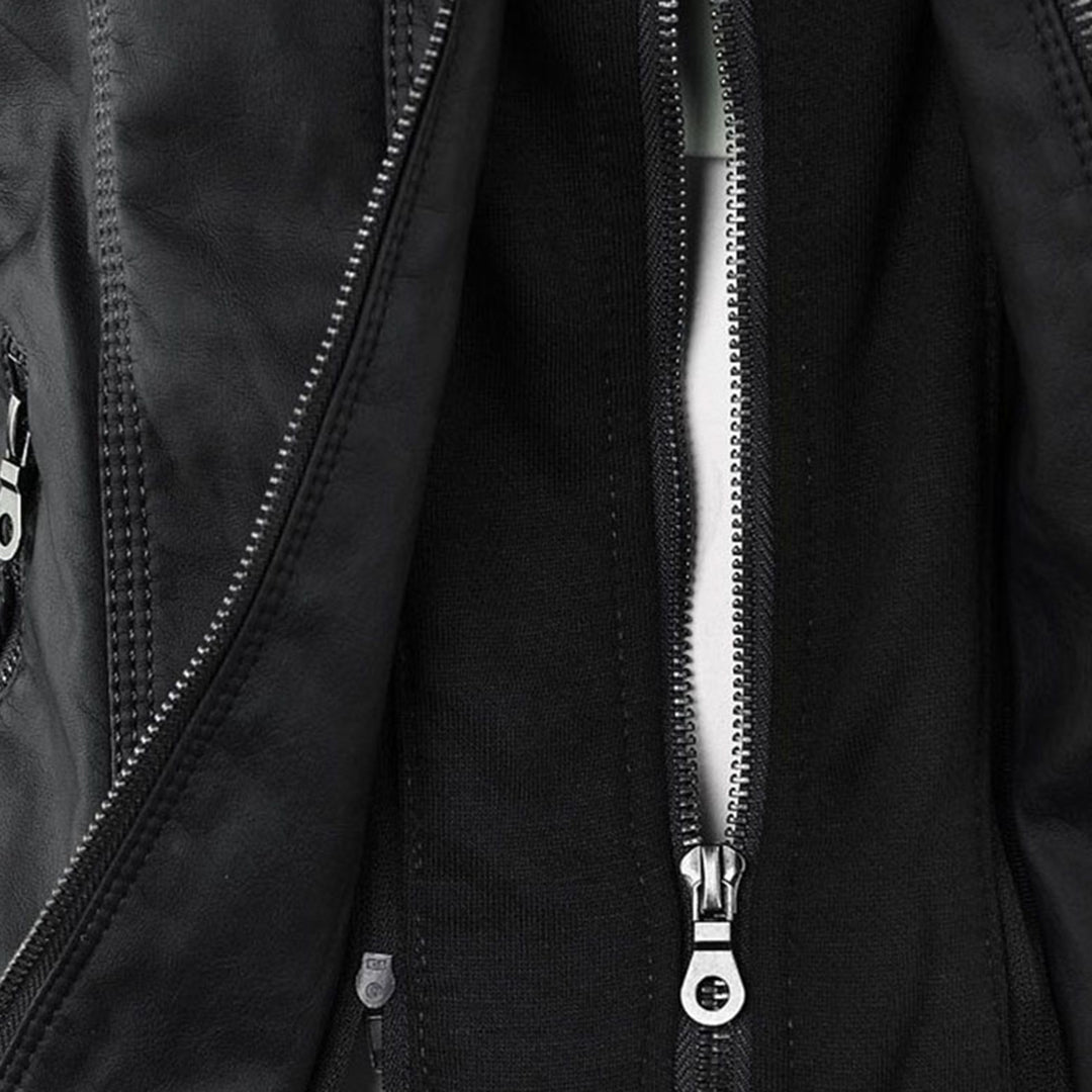 Hollis & June | Callista Hooded Moto Jacket