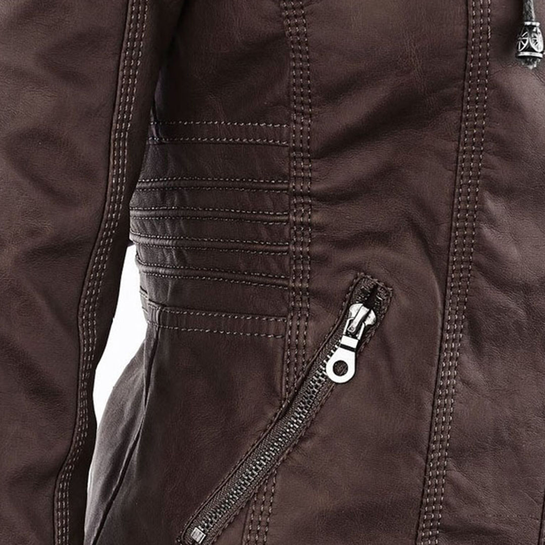 Hollis & June | Callista Hooded Moto Jacket