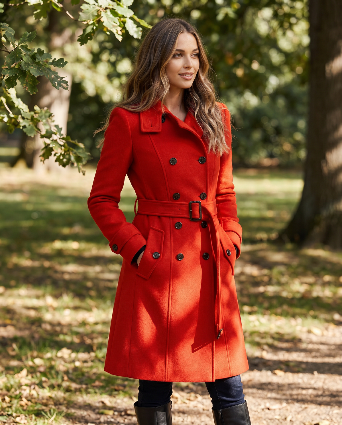 Hollis & June | Amelia Double-Breasted Wool Coat