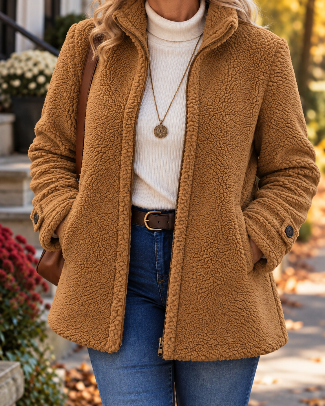Hollis & June | Delilah Cozy Stand Collar Jacket