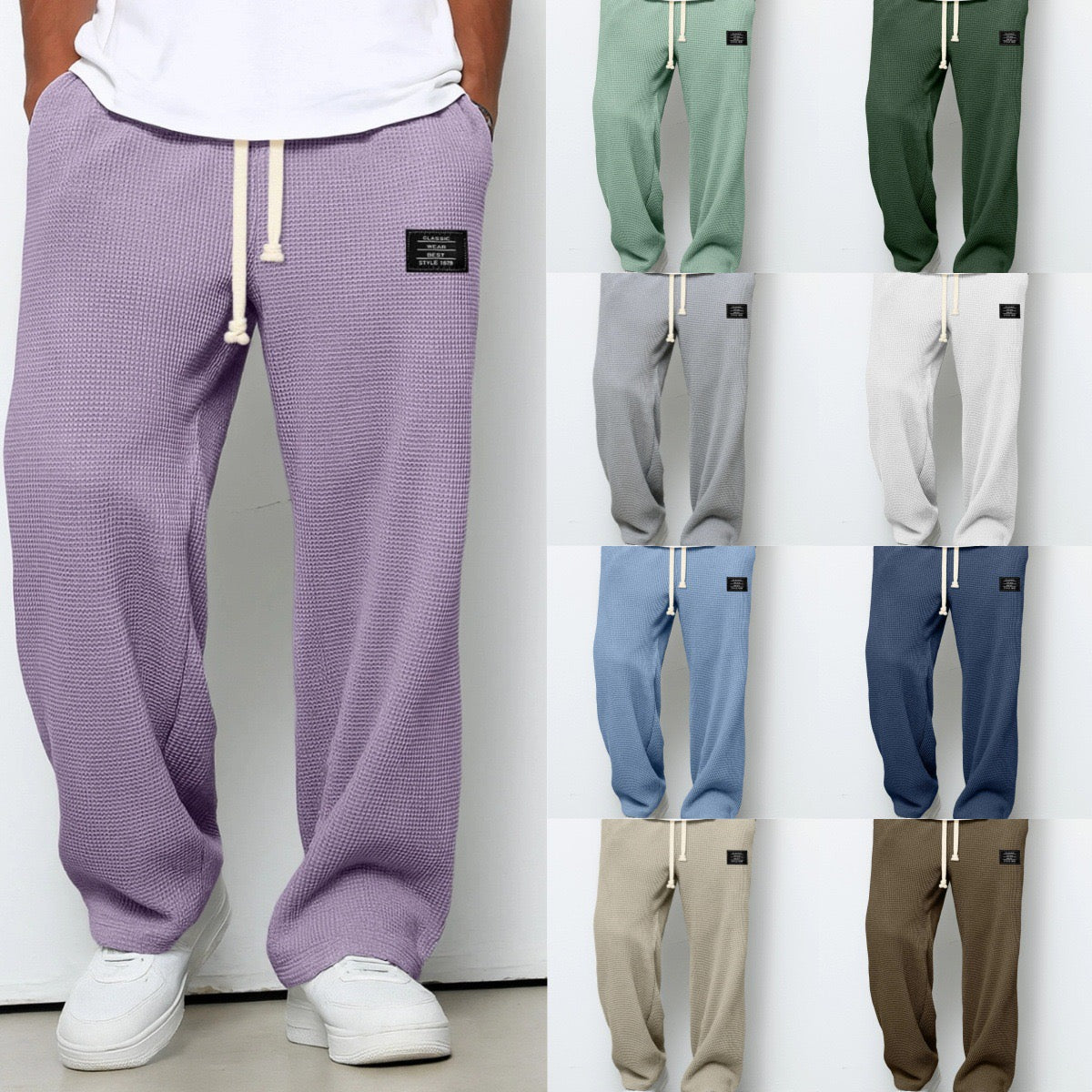 Hollis & June | Dorian Wide-Leg Drawstring Pants