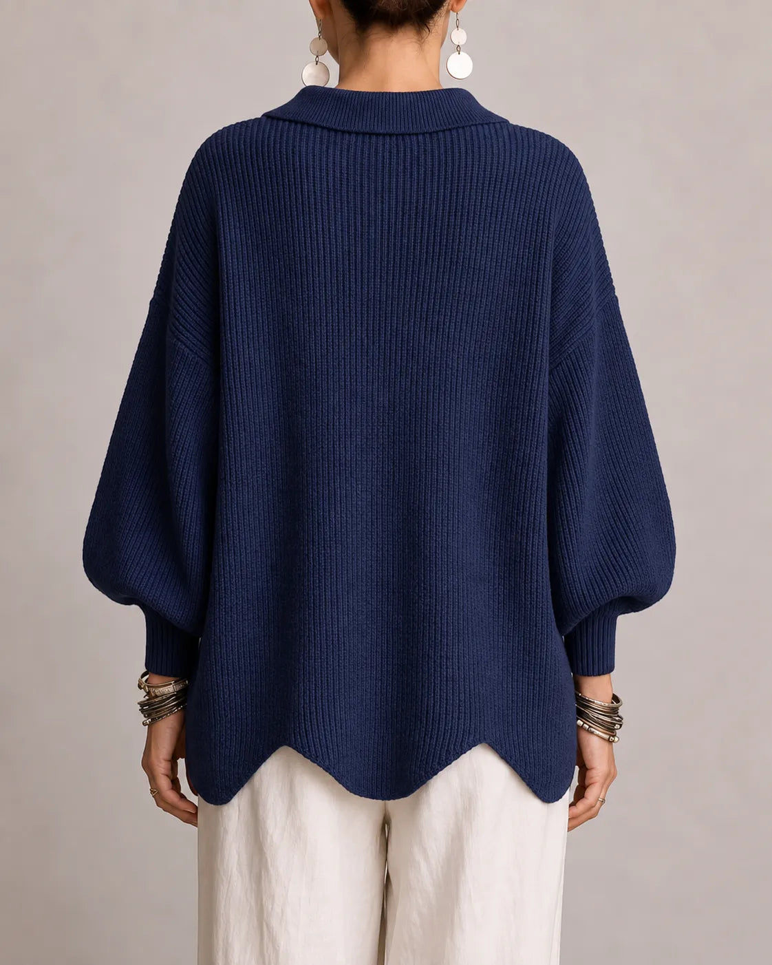 Hollis & June | Elara Oversized Button Knit Cardigan