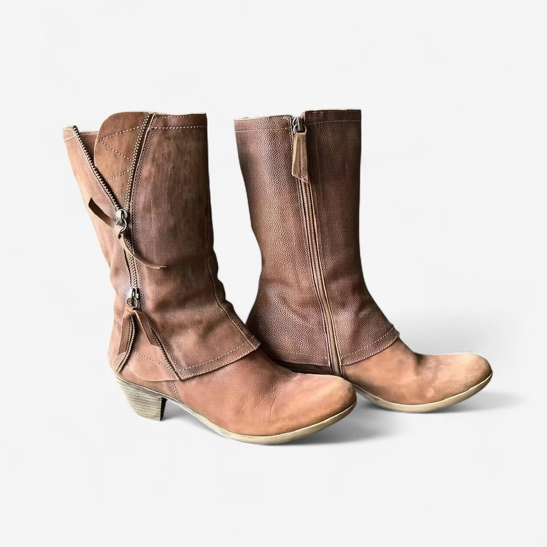 Hollis & June | Amparo Leather Fall Boots