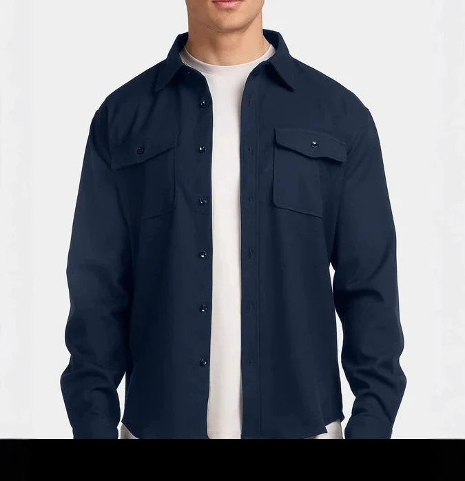 Terry - Casual Button Overshirt | By Mason & Reed London