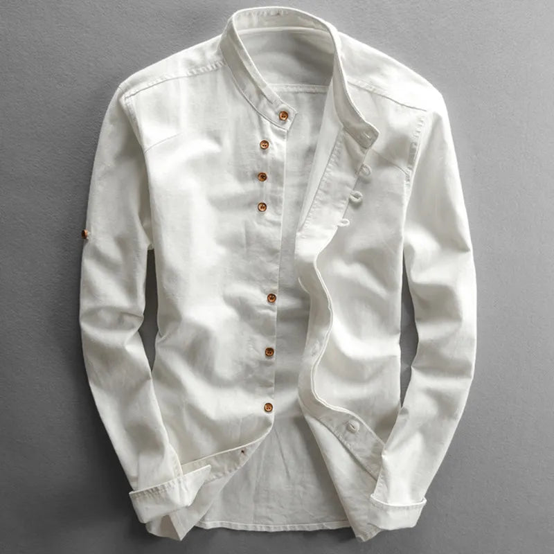 Hollis & June | Katana Stand-Collar Shirt