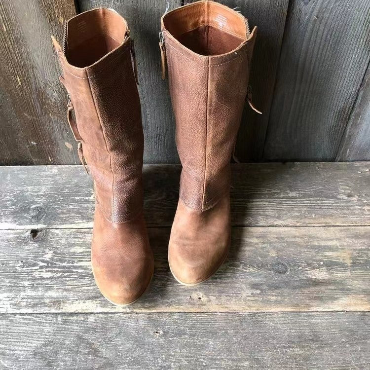 Hollis & June | Amparo Leather Fall Boots