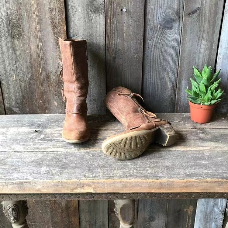 Hollis & June | Amparo Leather Fall Boots