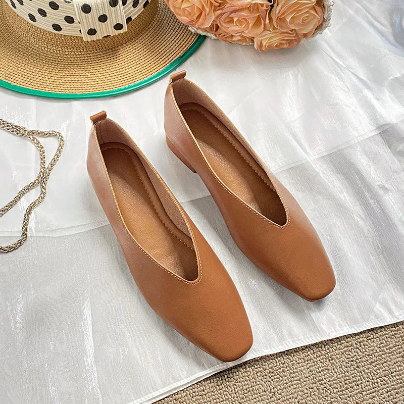 Hollis & June | Margot Square-Toe Mary Jane Flats