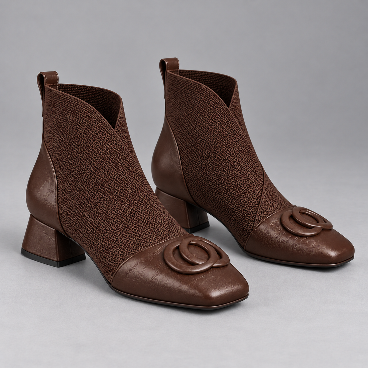 Hollis & June | Opium Leather Ankle Boots