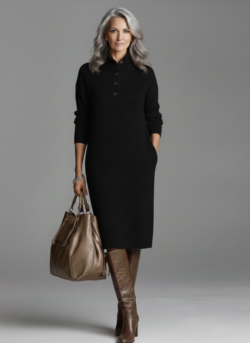 Hollis & June | Britt Ribbed Midi Dress