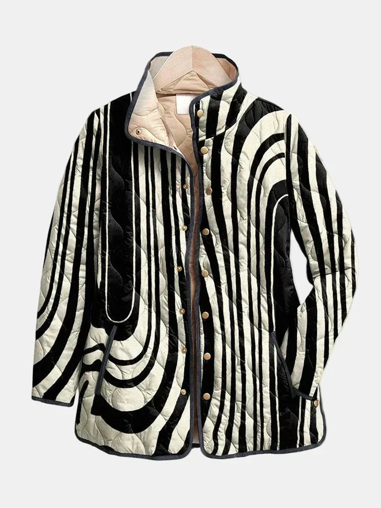 Hollis & June | Soraya Geometric Quilted Jacket
