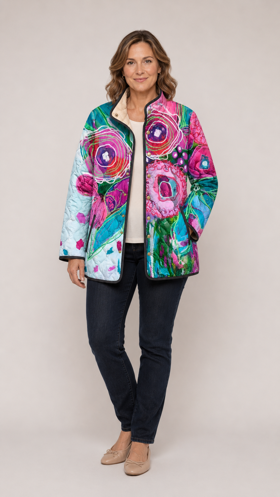 Hollis & June | Isabella Floral Jacket