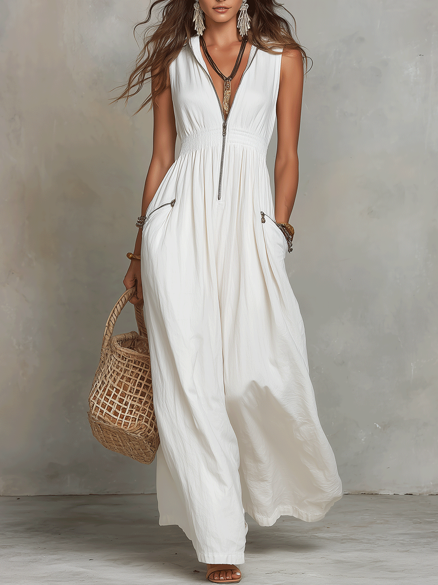 Serena Zip Maxi Dress