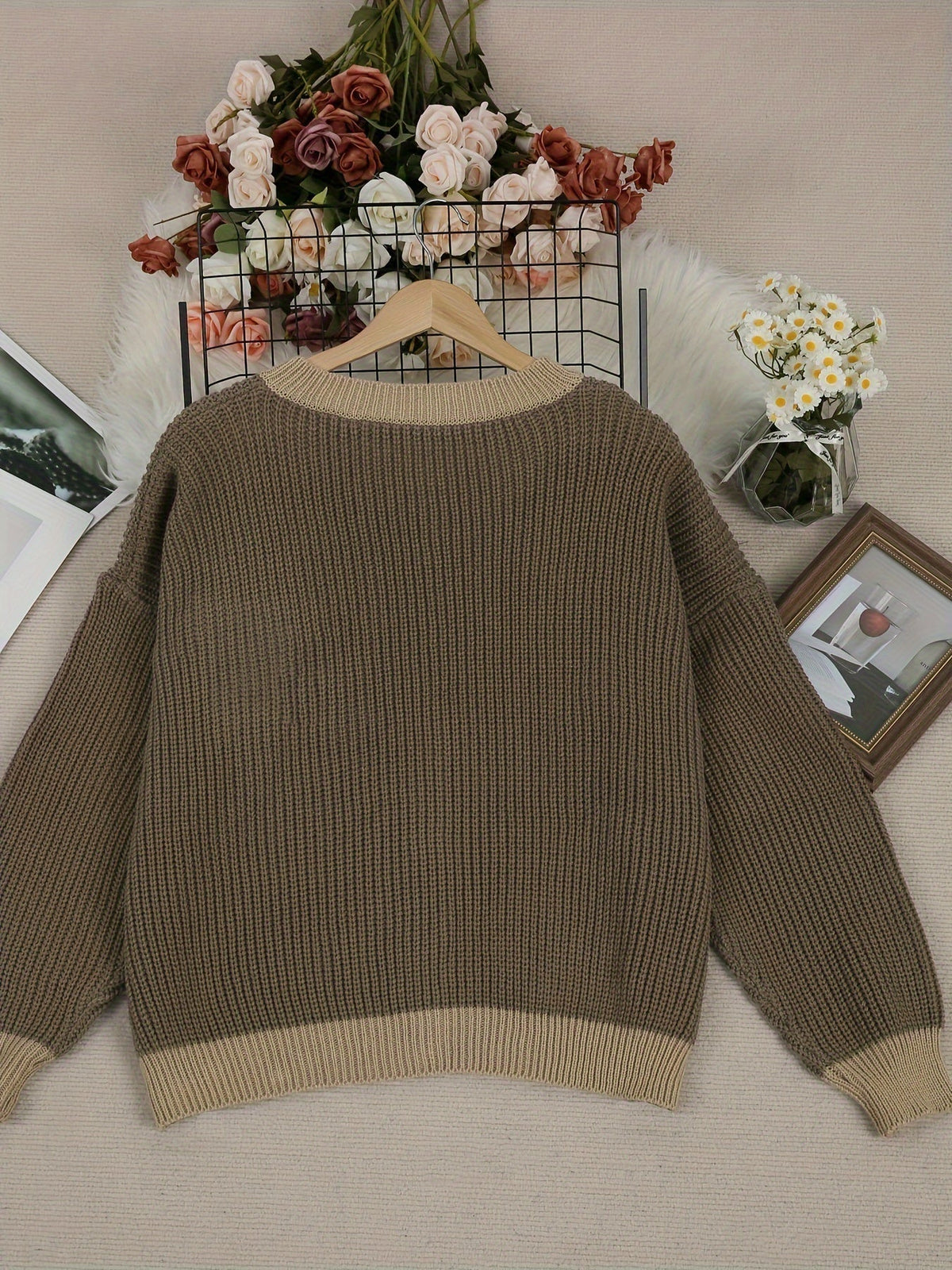 Hollis & June | Marcelline Lace Pocket Knit Coat