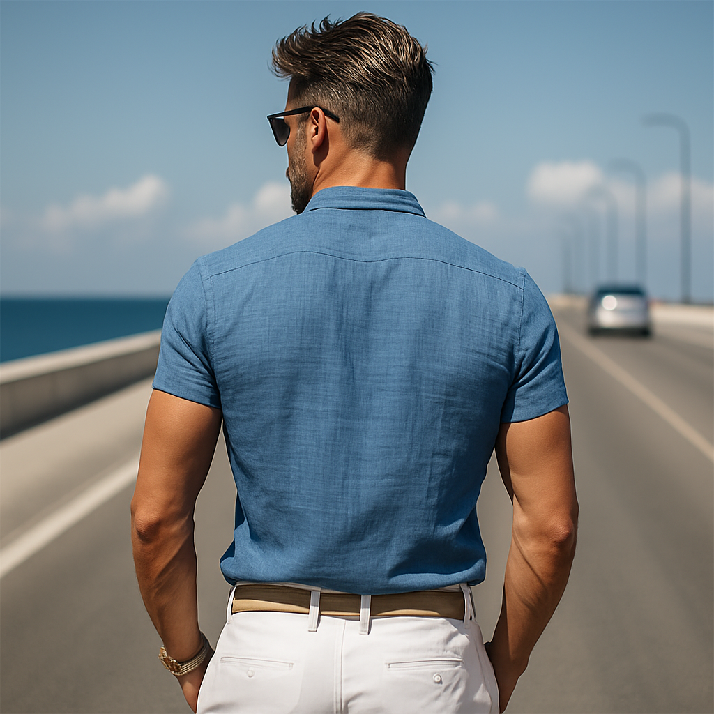 Aron Stand Collar Shirt