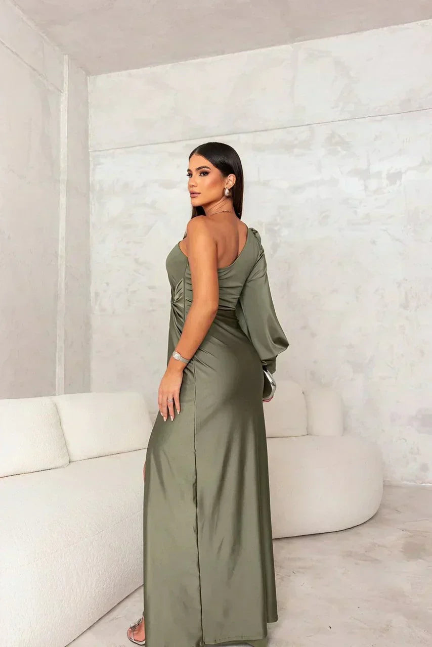Hollis & June | Sarah One-Shoulder Maxi Dress