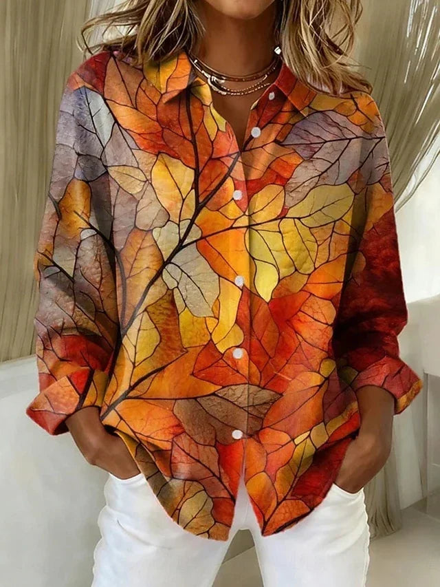Hollis & June | Melrose Botanical Print Blouse