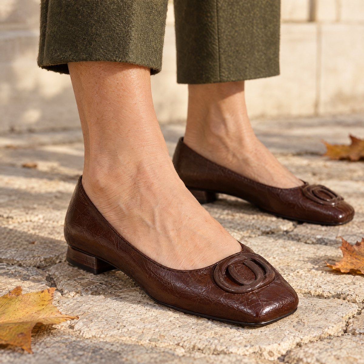 Hollis & June | Monica Square Toe Ballet Flats