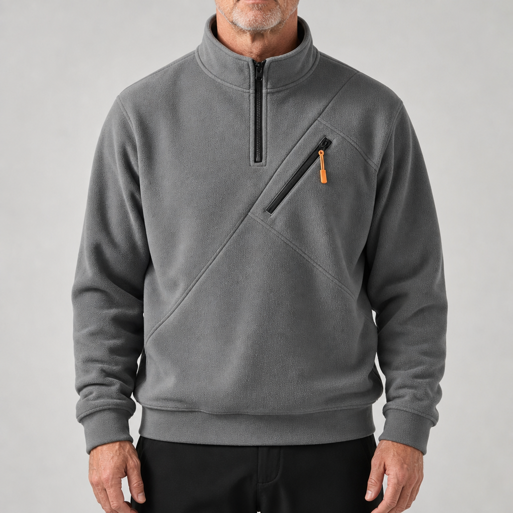 Hollis & June | Eelke Half-Zip Fleece Sweater