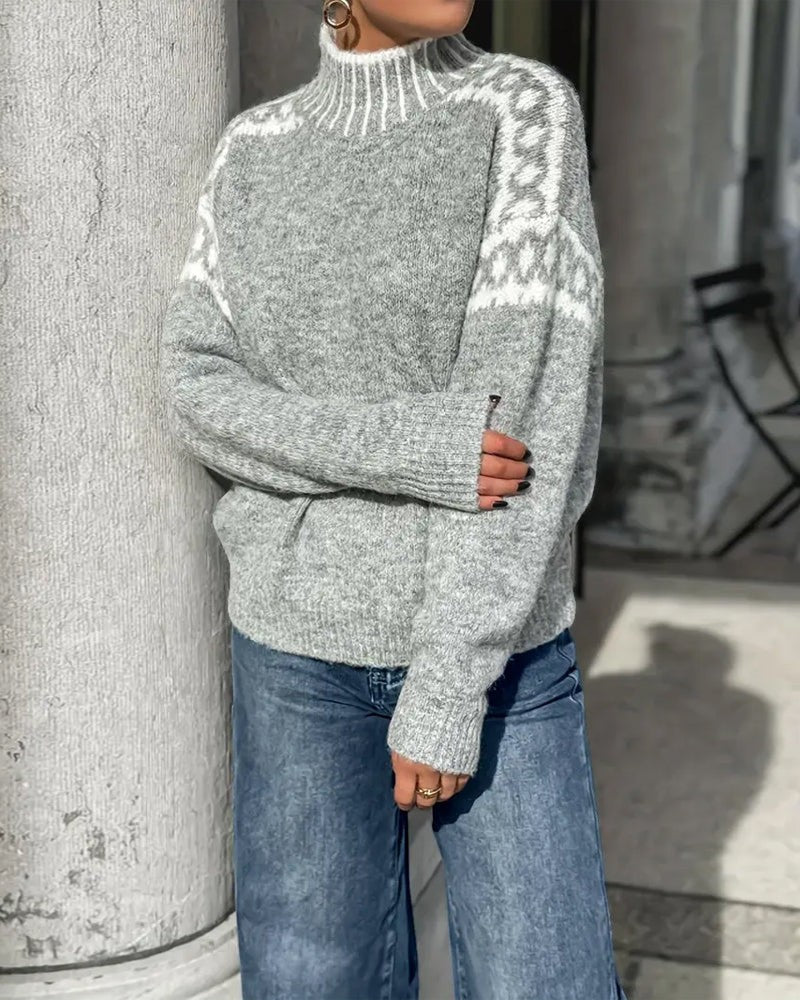 Hollis & June | Soft Knit Turtleneck Sweater