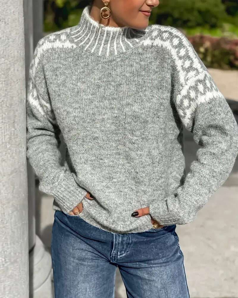 Hollis & June | Soft Knit Turtleneck Sweater