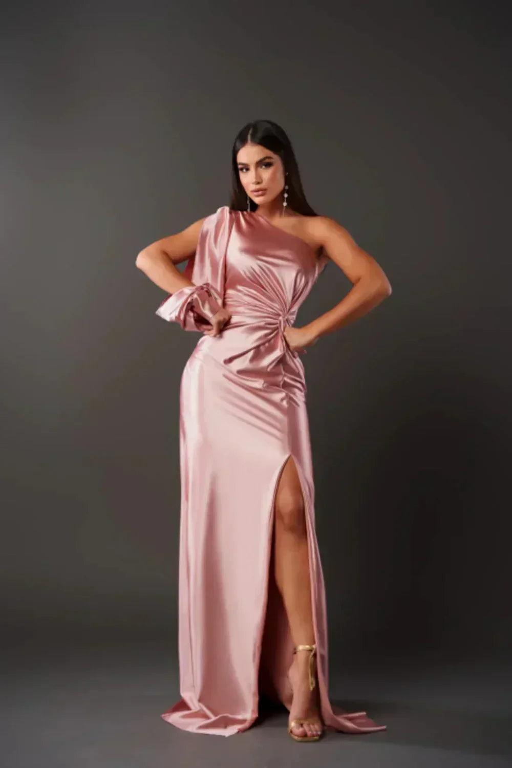 Hollis & June | Sarah One-Shoulder Maxi Dress