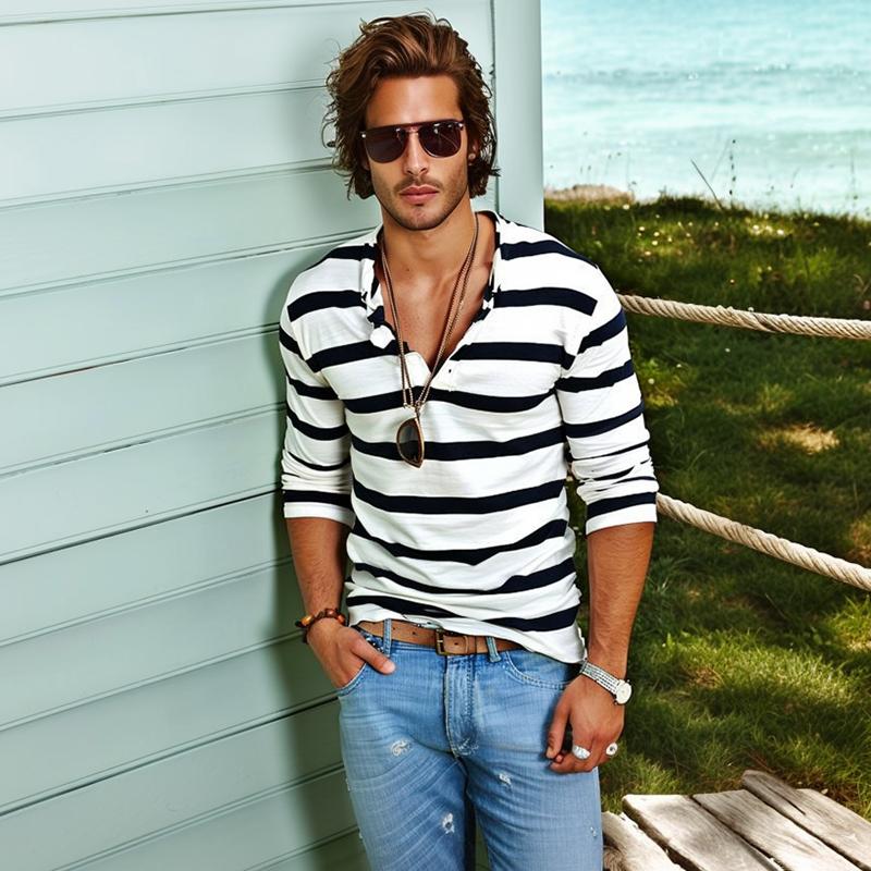 Alto Striped Henley