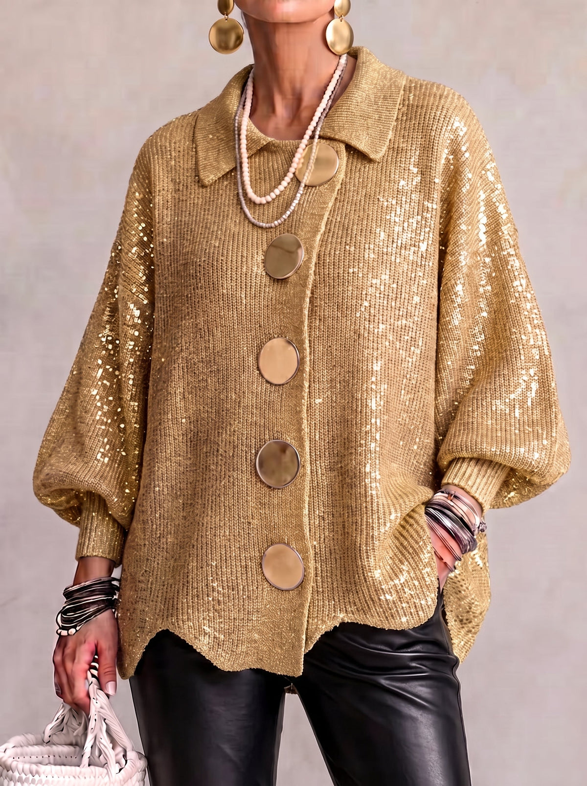 Hollis & June | Karina Oversized Collared Cardigan