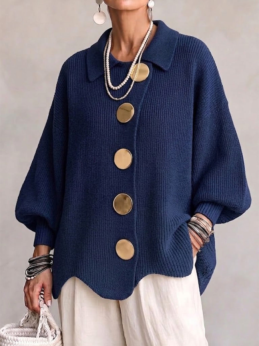 Hollis & June | Karina Oversized Collared Cardigan