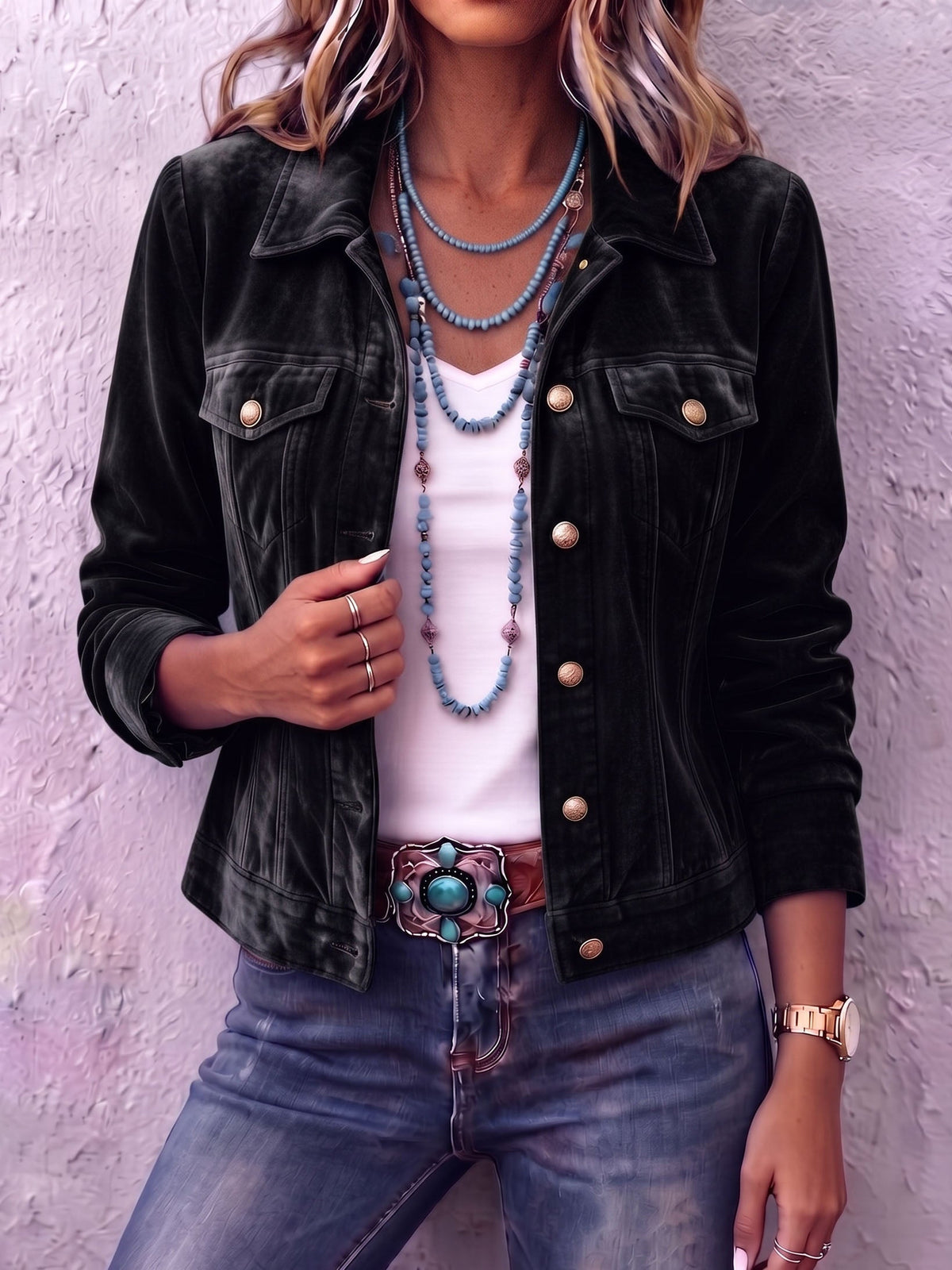 Hollis & June | Dianne Velvet Jacket